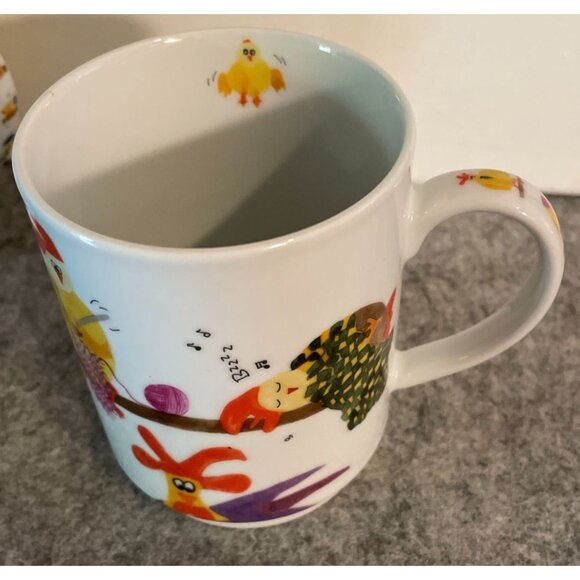2 Adorable Chicken Themed Fun Mugs  #1825 - Picture 6 of 8